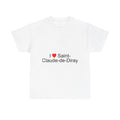 T-shirt I love saint-claude-de-diray
