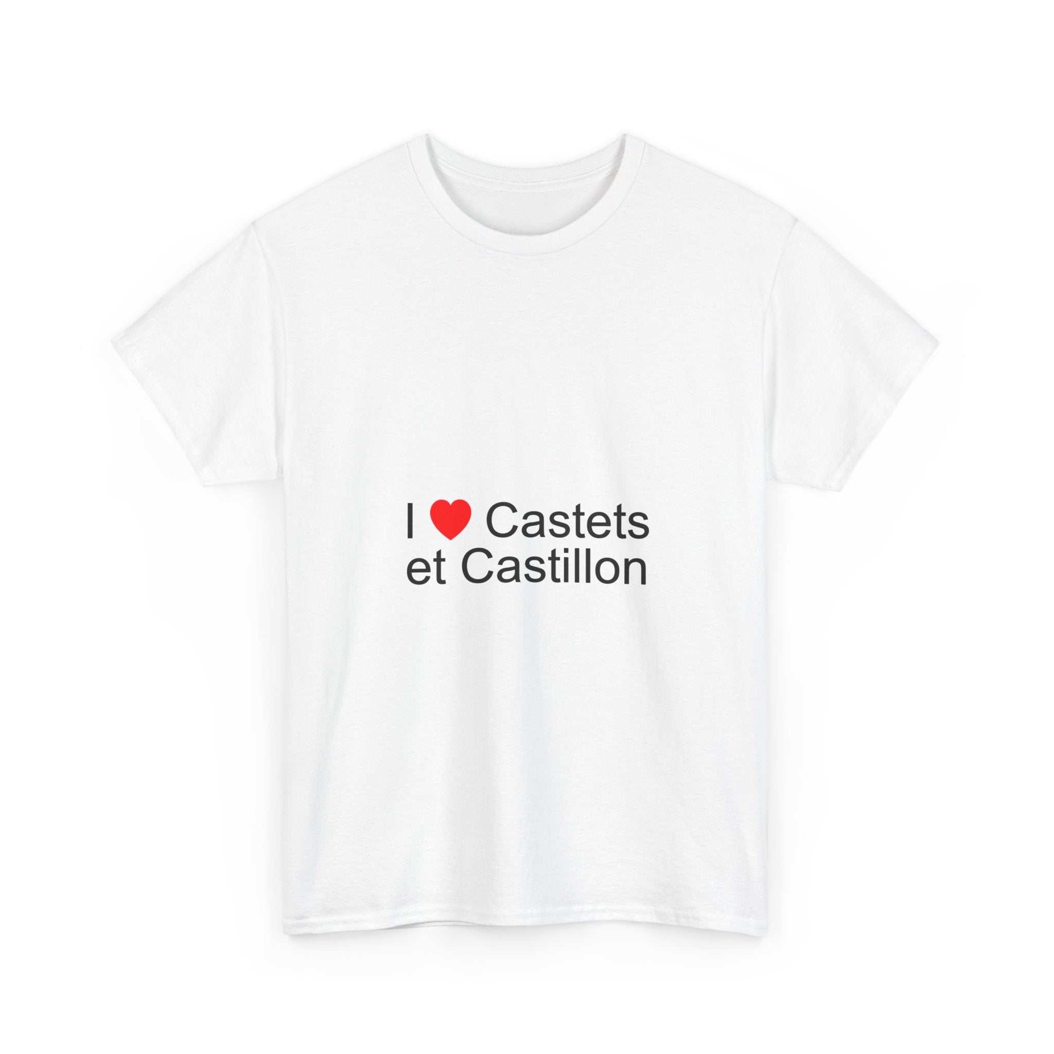 T-shirt I love castets et castillon