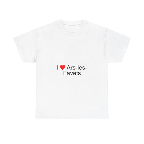 T-shirt I love ars-les-favets