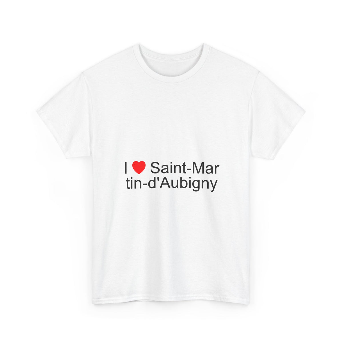 T-shirt I love saint-martin-d'aubigny