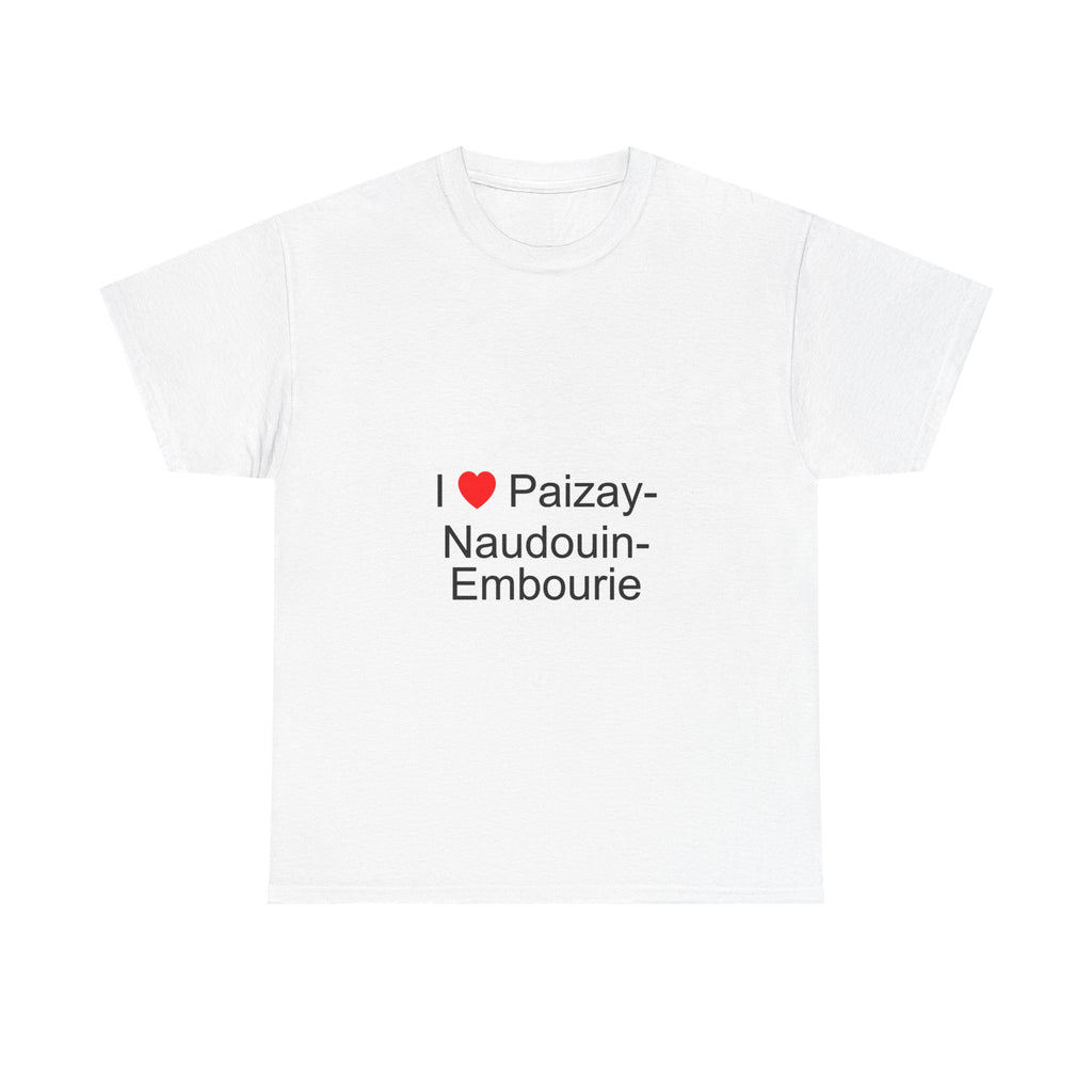 T-shirt I love paizay-naudouin-embourie
