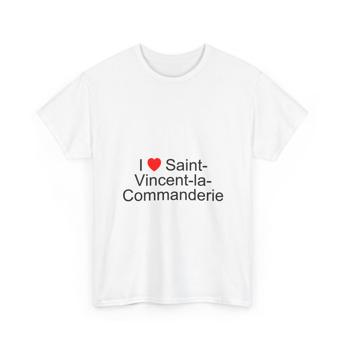 T-shirt I love saint-vincent-la-commanderie