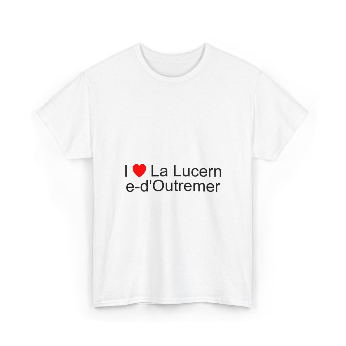T-shirt I love la lucerne-d'outremer