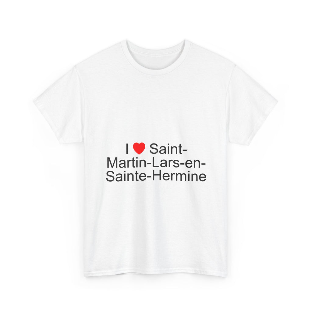 T-shirt I love saint-martin-lars-en-sainte-hermine