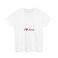 T-shirt I love jons