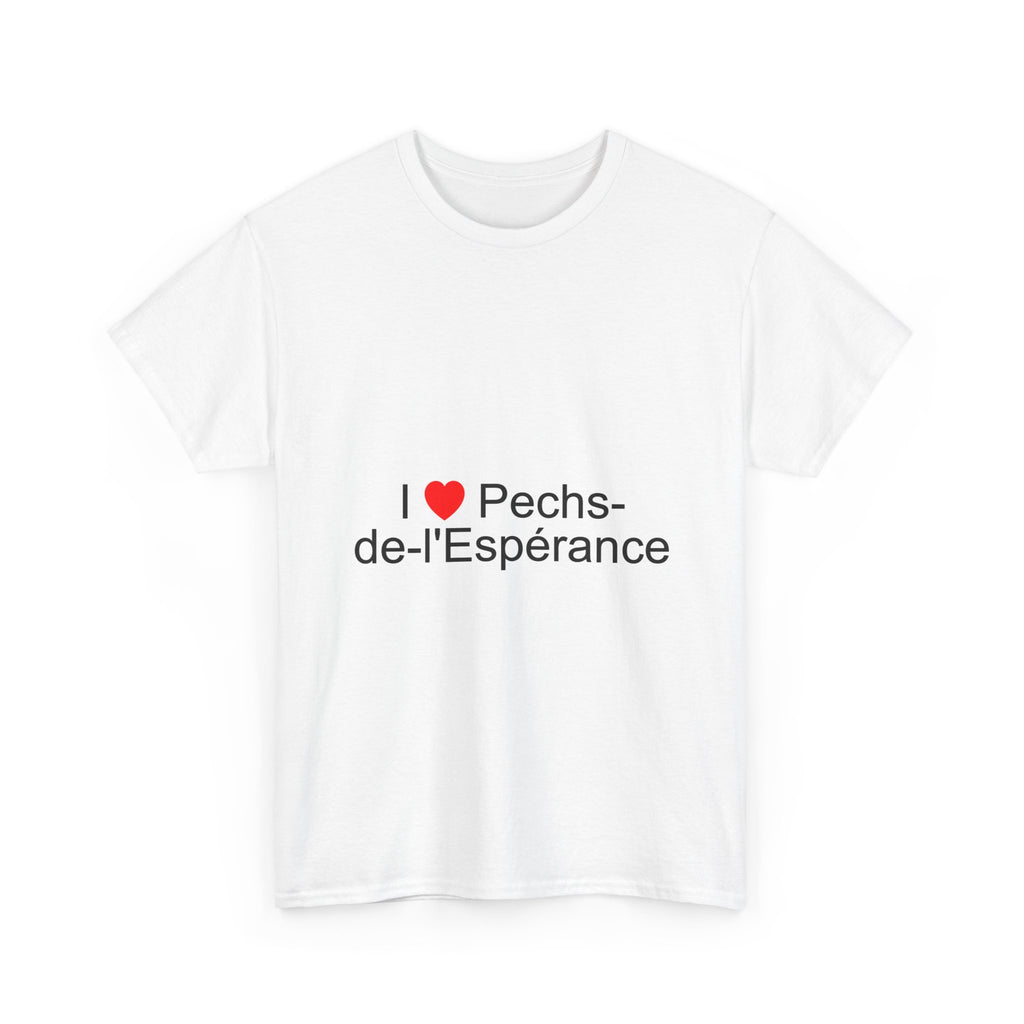 T-shirt I love pechs-de-l'espérance