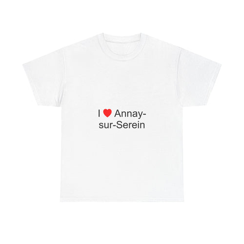 T-shirt I love annay-sur-serein