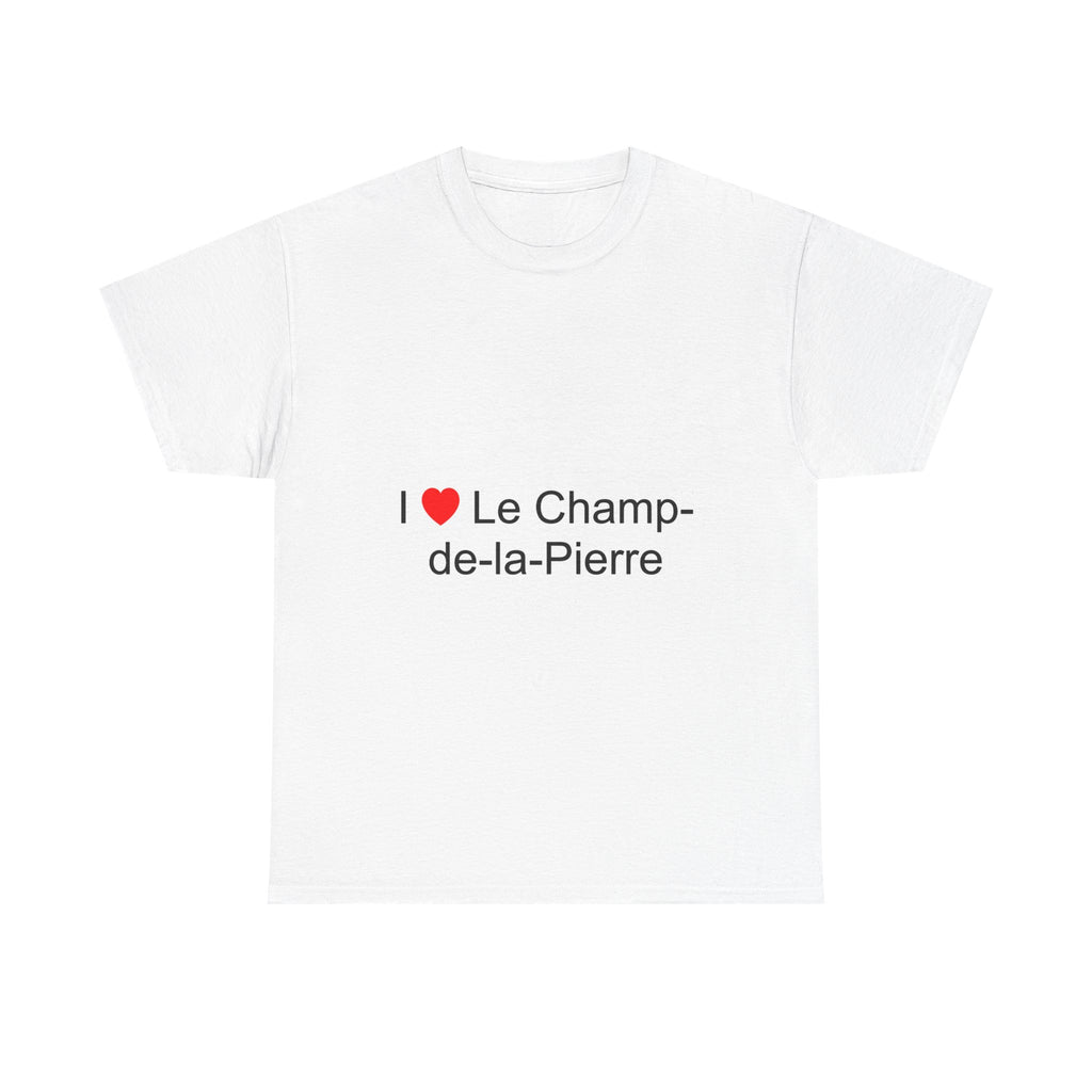 T-shirt I love le champ-de-la-pierre
