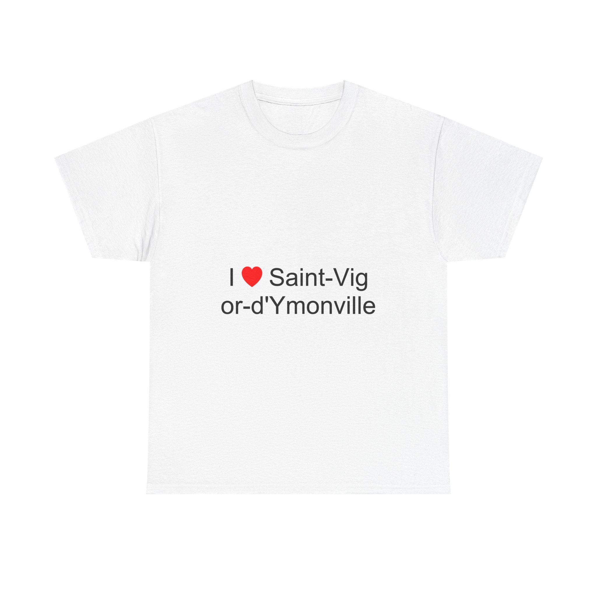 T-shirt I love saint-vigor-d'ymonville