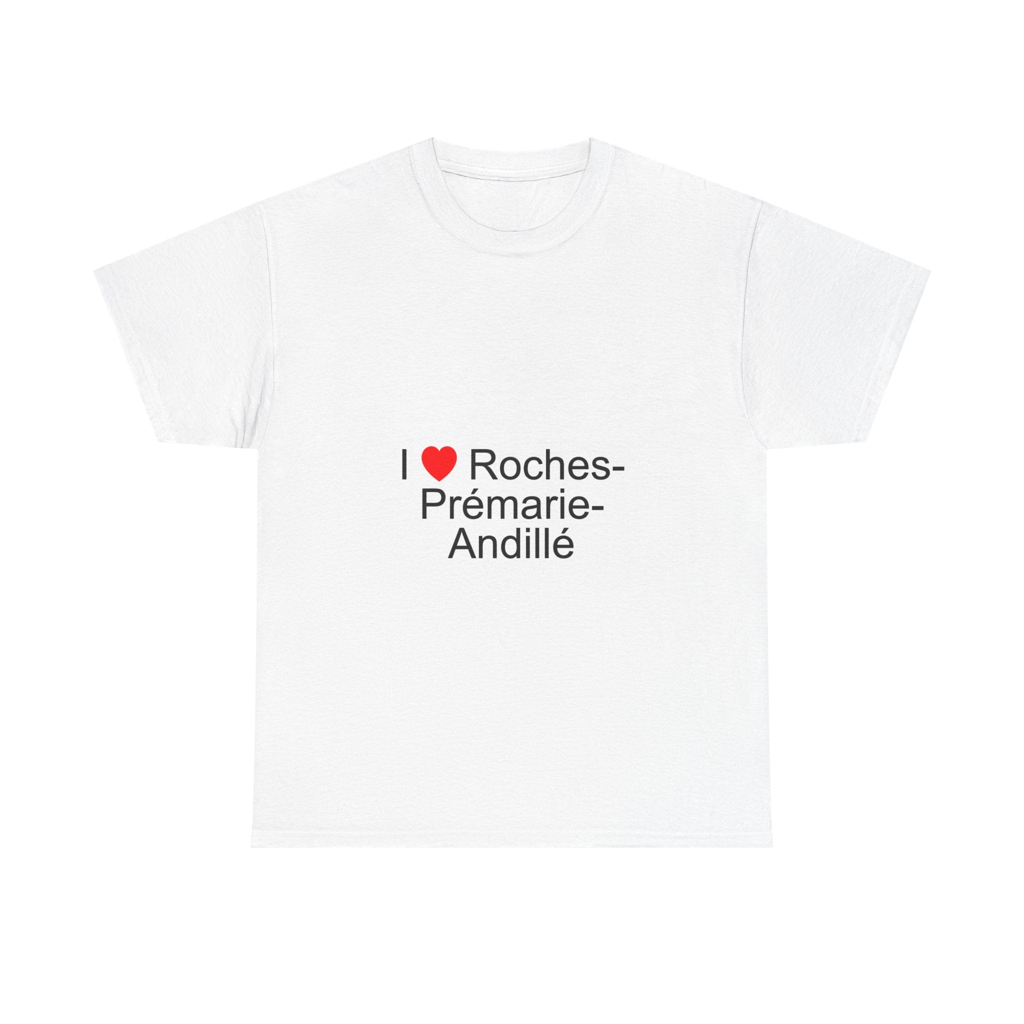 T-shirt I love roches-prémarie-andillé