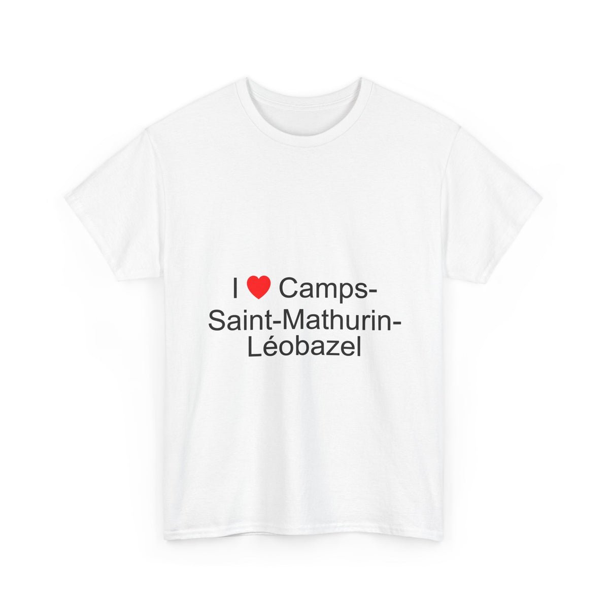 T-shirt I love camps-saint-mathurin-léobazel
