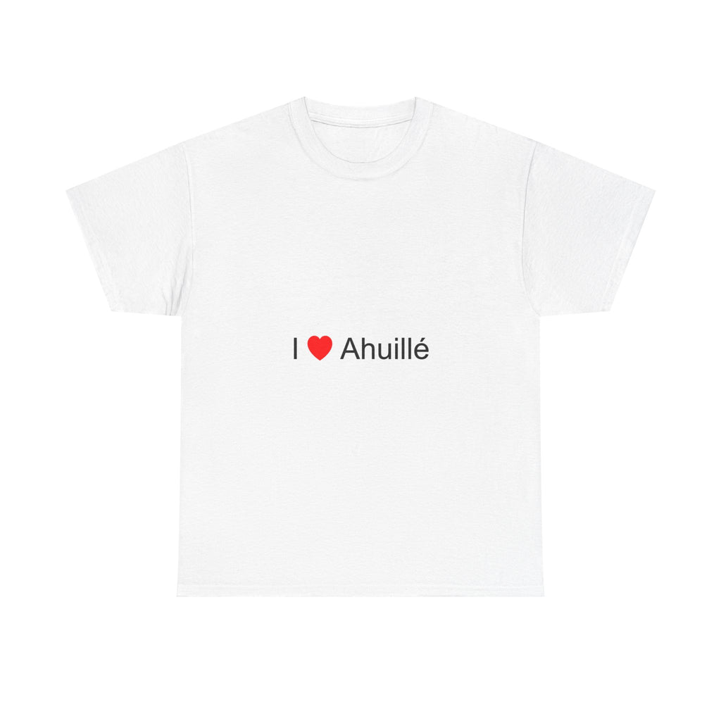 T-shirt I love ahuillé