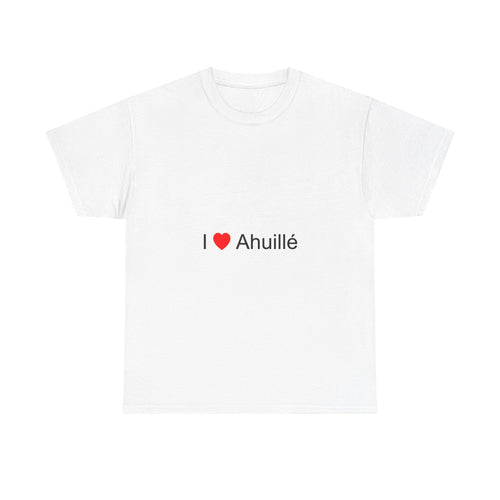 T-shirt I love ahuillé
