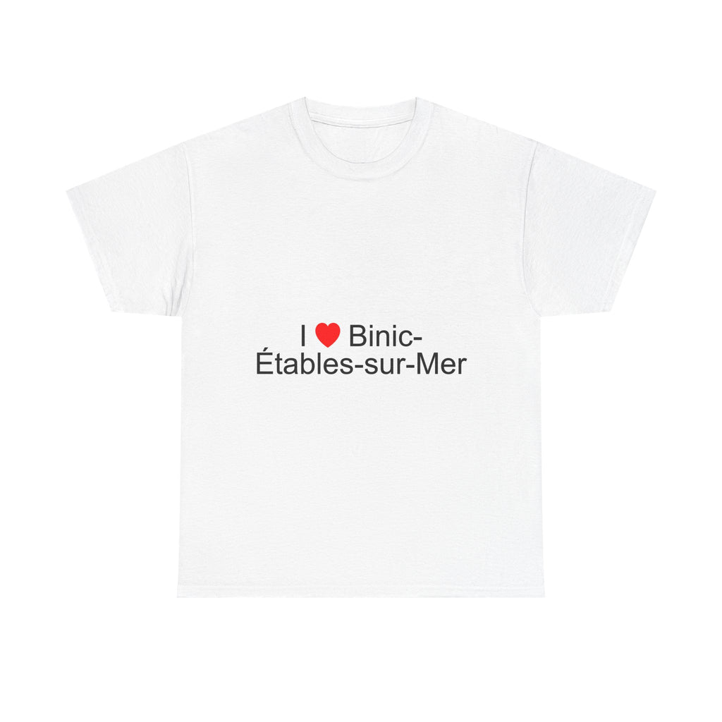 T-shirt I love binic-étables-sur-mer