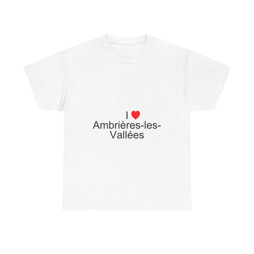 T-shirt I love ambrières-les-vallées