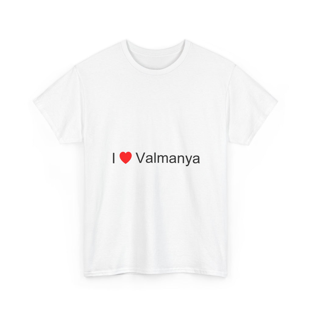 T-shirt I love valmanya