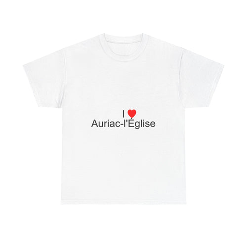T-shirt I love auriac-l'église