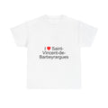 T-shirt I love saint-vincent-de-barbeyrargues