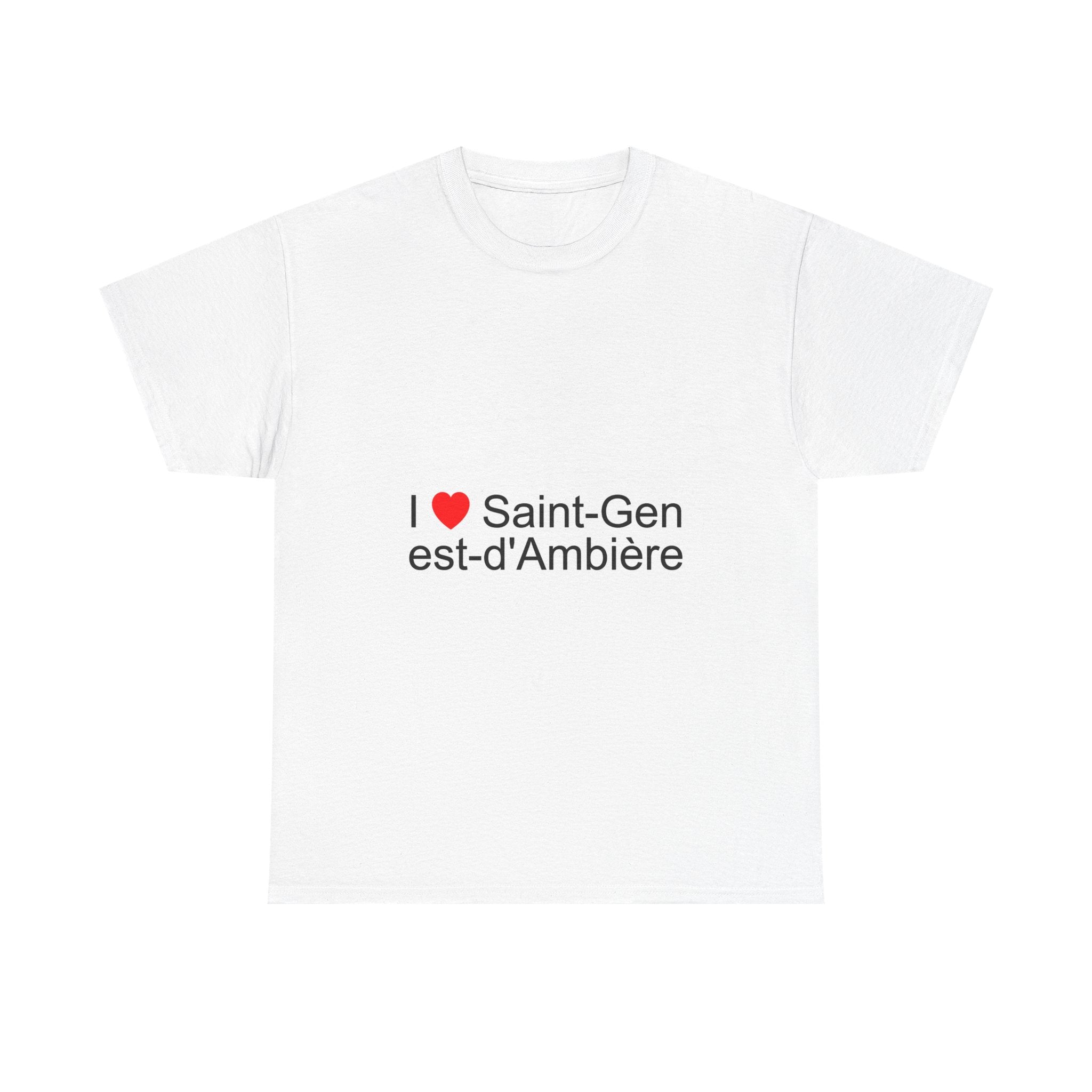 T-shirt I love saint-genest-d'ambière