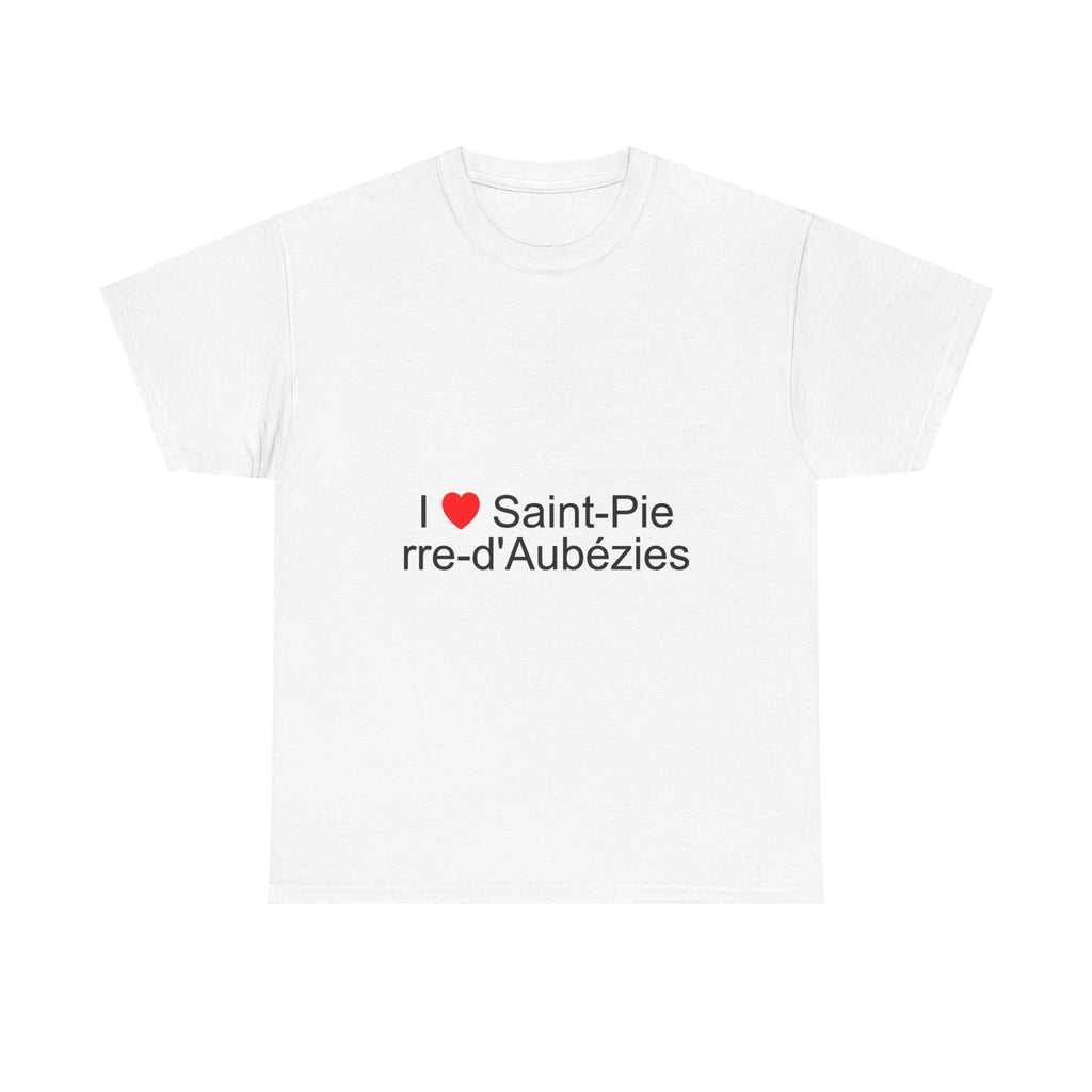 T-shirt I love saint-pierre-d'aubézies