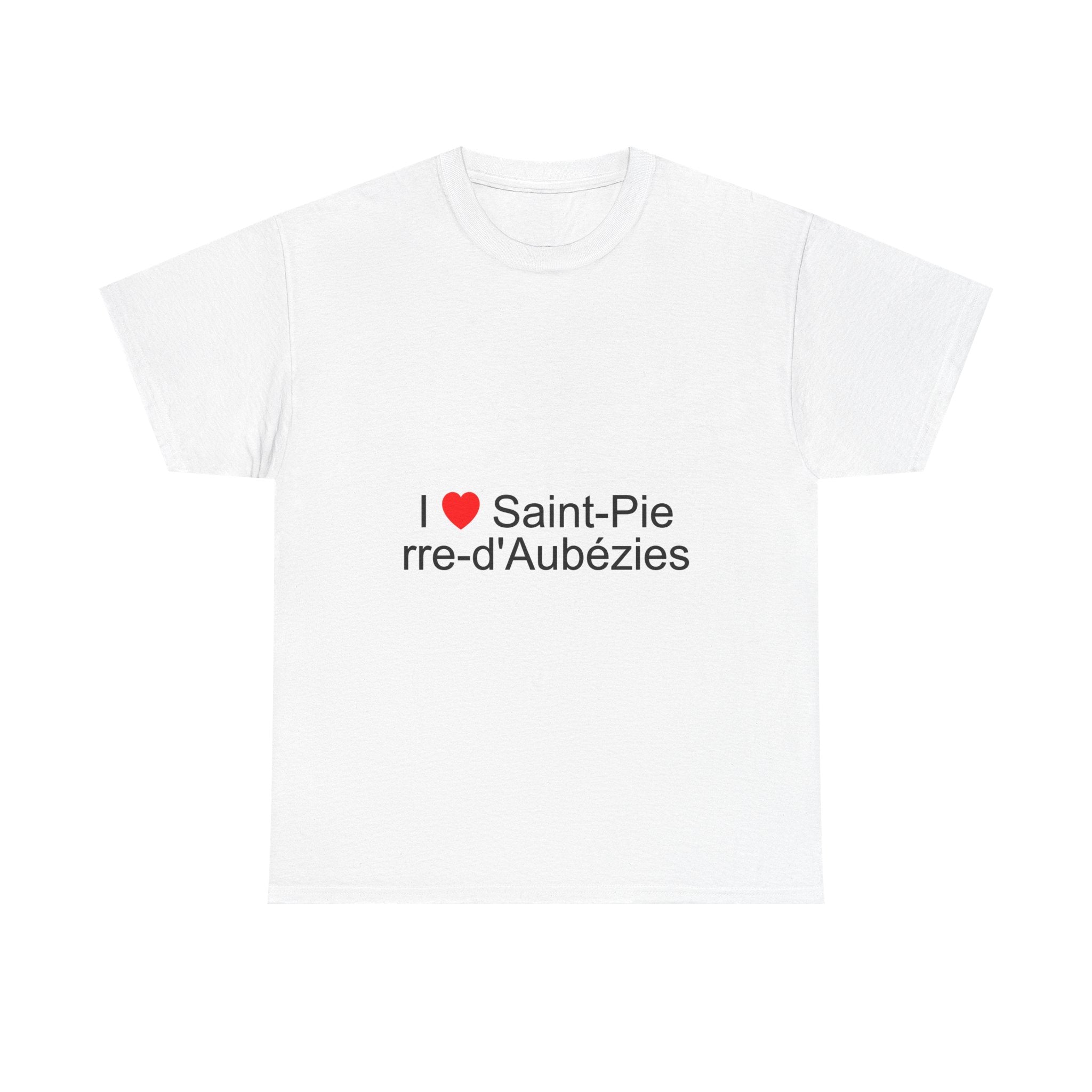 T-shirt I love saint-pierre-d'aubézies