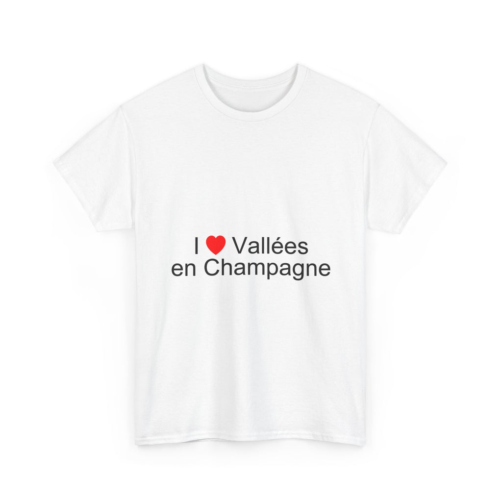 T-shirt I love vallées en champagne