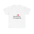 T-shirt I love montsinéry-tonnegrande