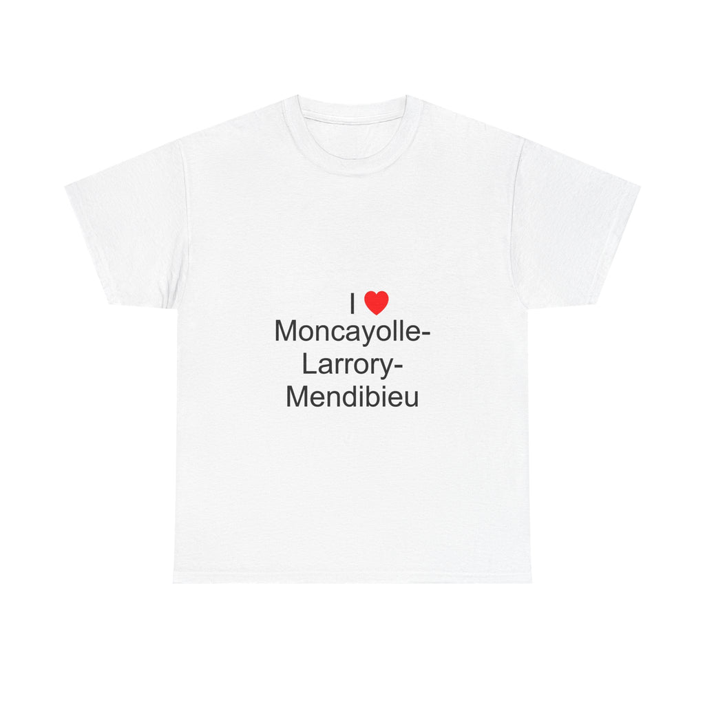 T-shirt I love moncayolle-larrory-mendibieu