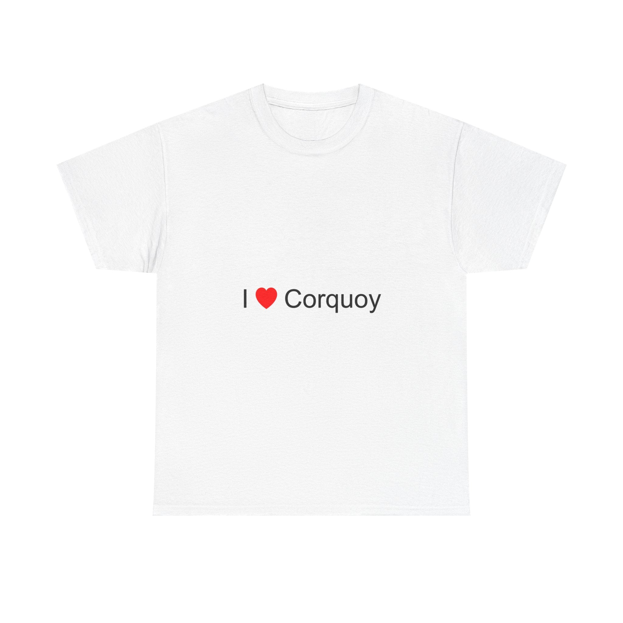 T-shirt I love corquoy