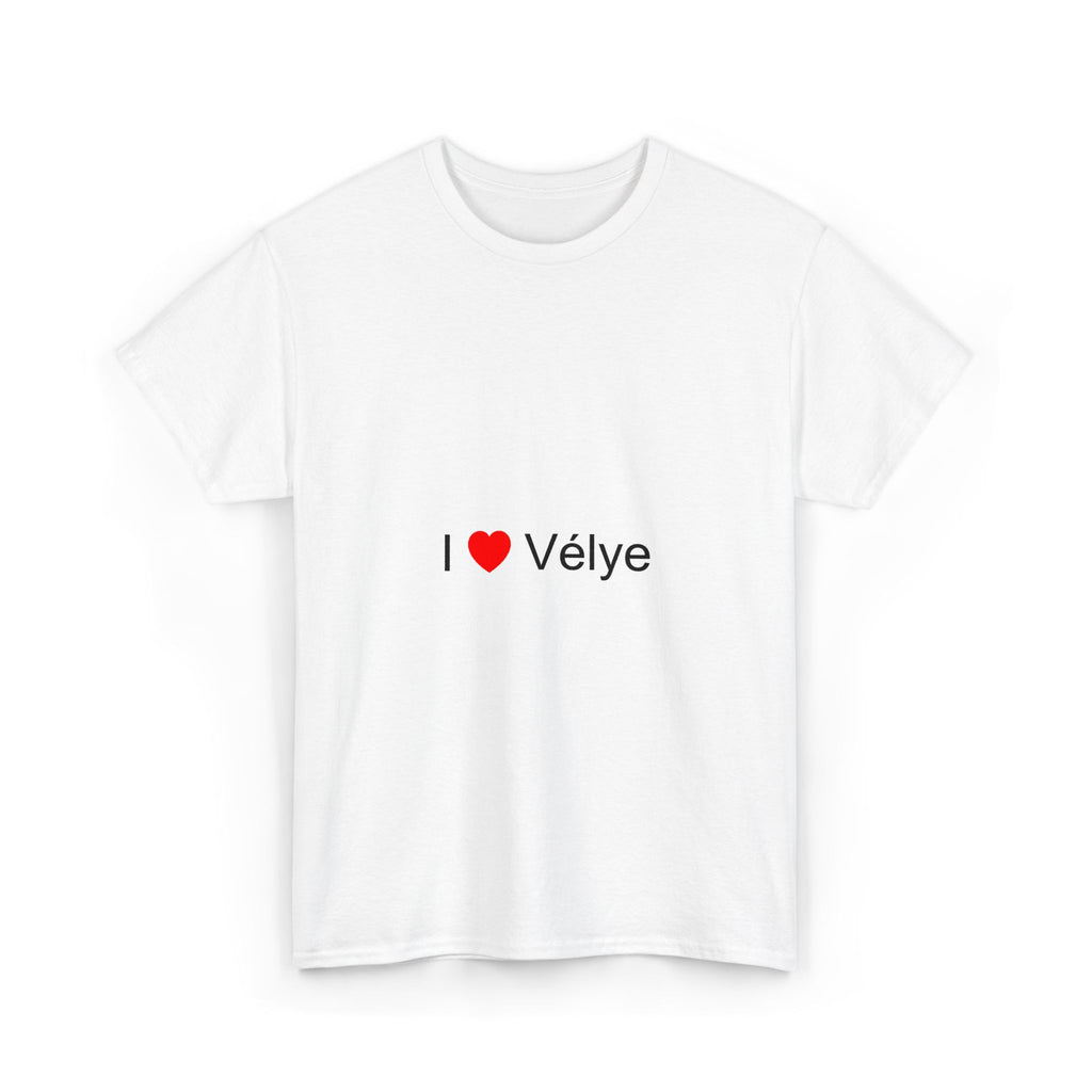 T-shirt I love vélye