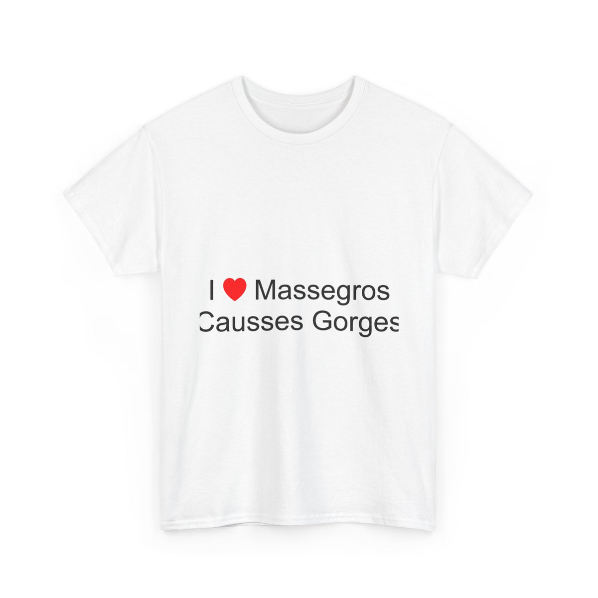 T-shirt I love massegros causses gorges