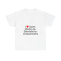 T-shirt I love saint-martin-de-bienfaite-la-cressonnière