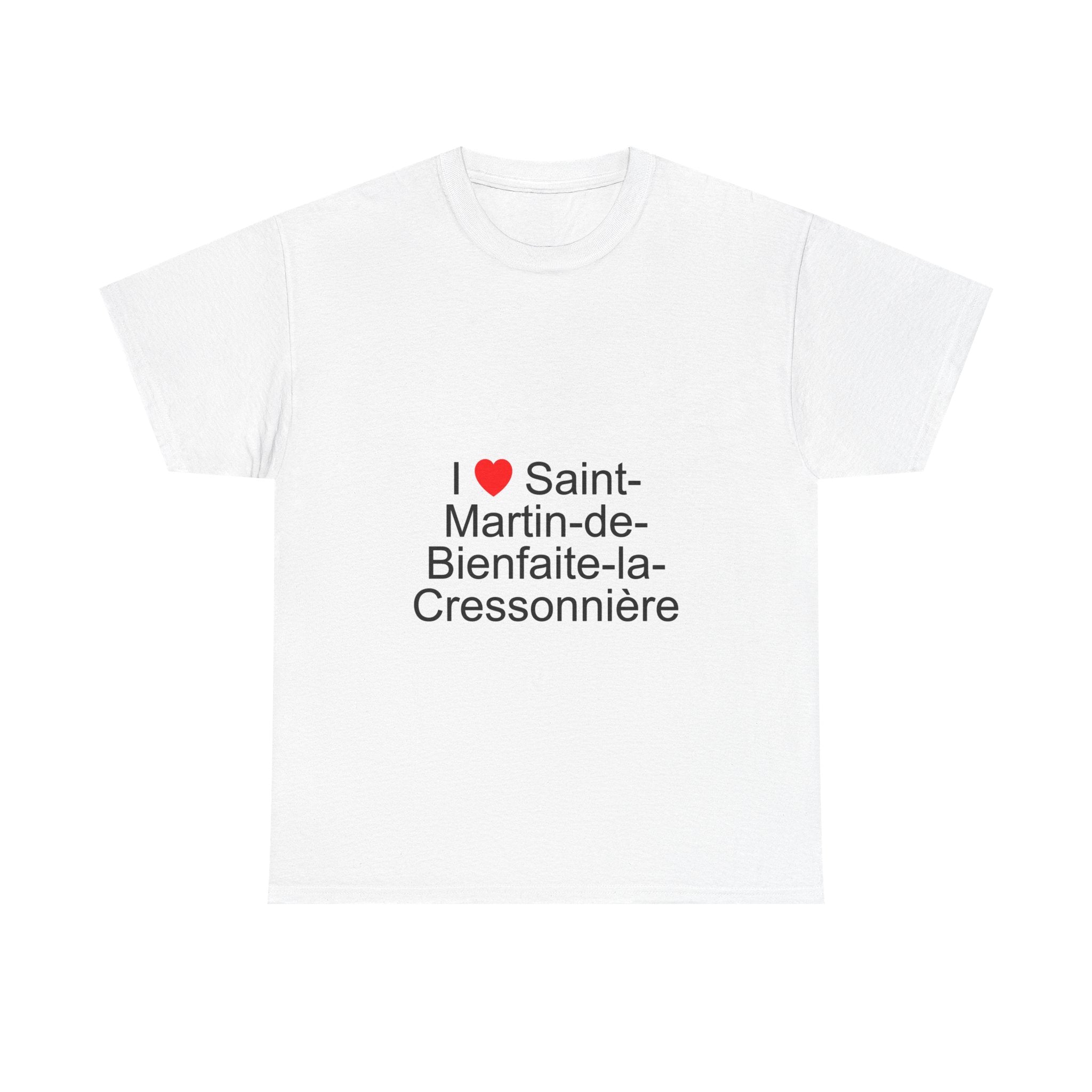 T-shirt I love saint-martin-de-bienfaite-la-cressonnière