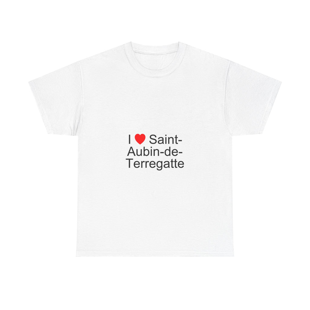 T-shirt I love saint-aubin-de-terregatte