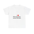 T-shirt I love wavrechain-sous-denain