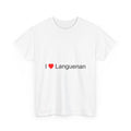 T-shirt I love languenan