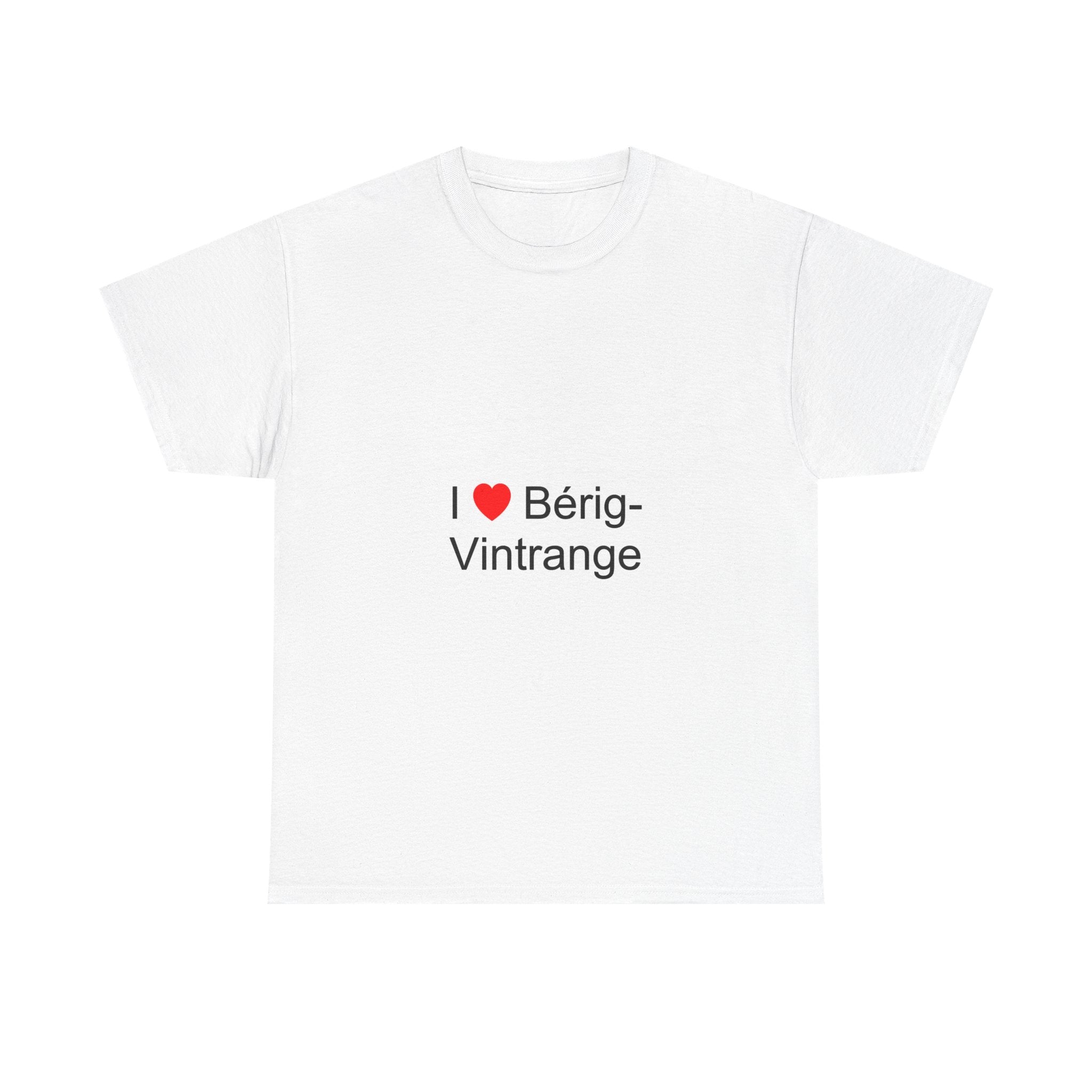 T-shirt I love bérig-vintrange