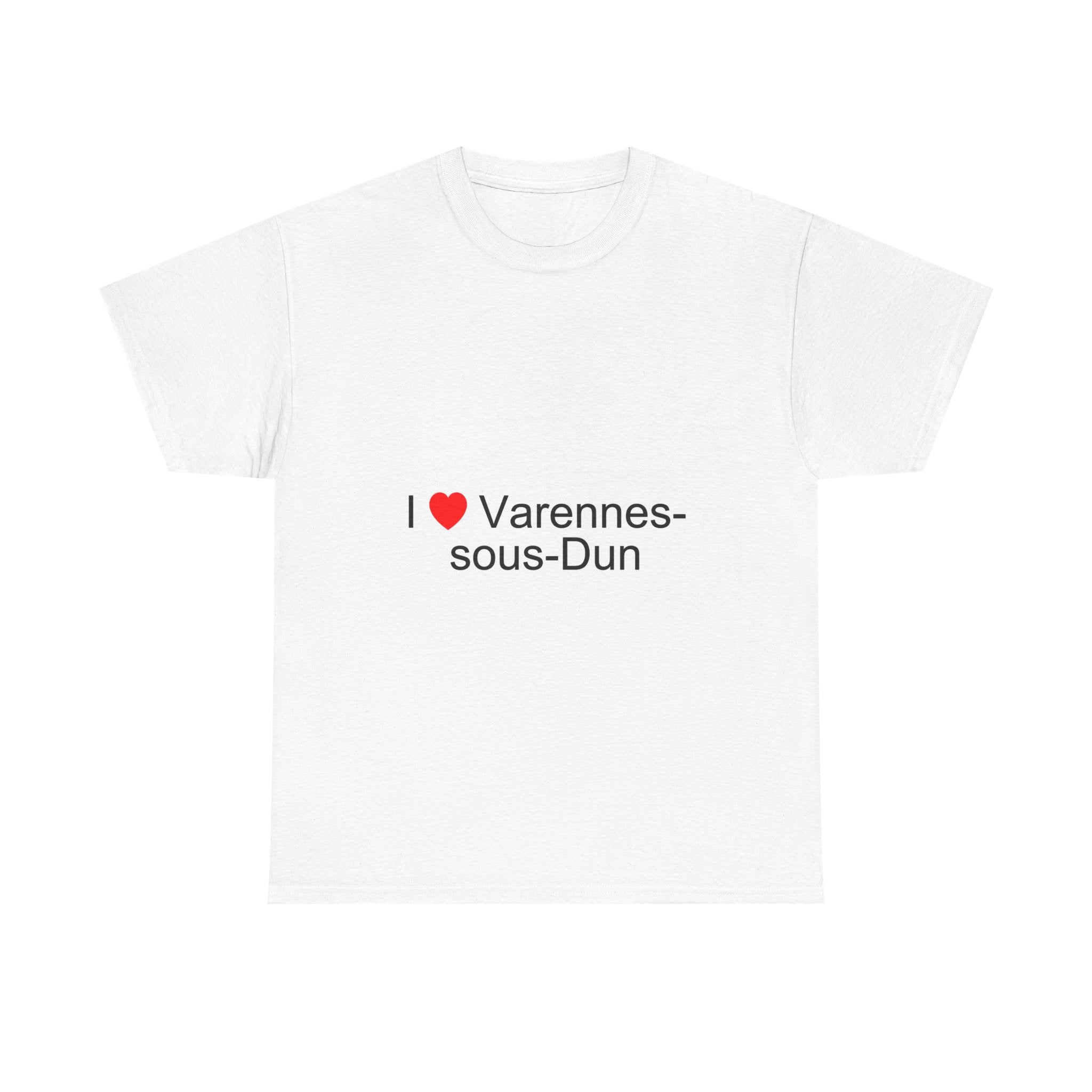 T-shirt I love varennes-sous-dun