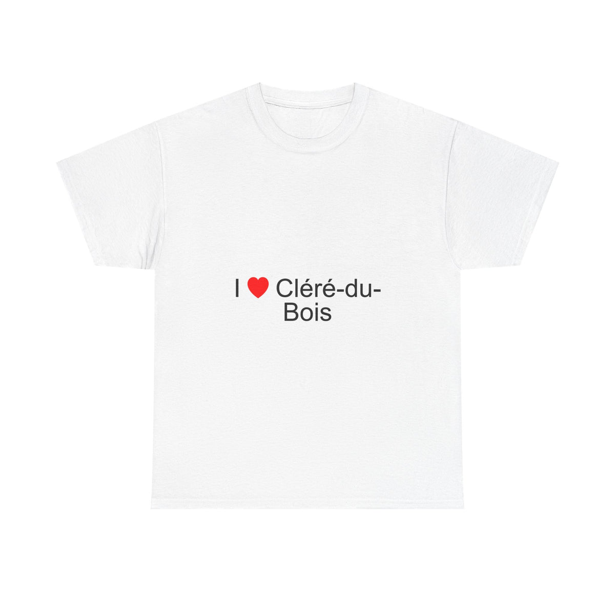 T-shirt I love cléré-du-bois