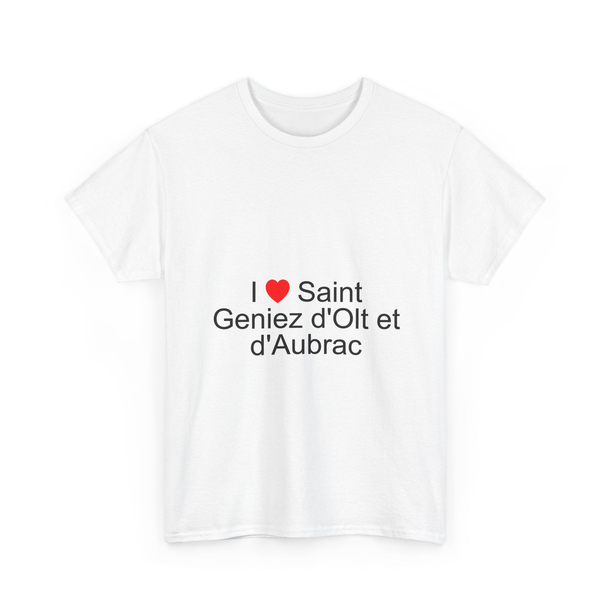 T-shirt I love saint geniez d'olt et d'aubrac