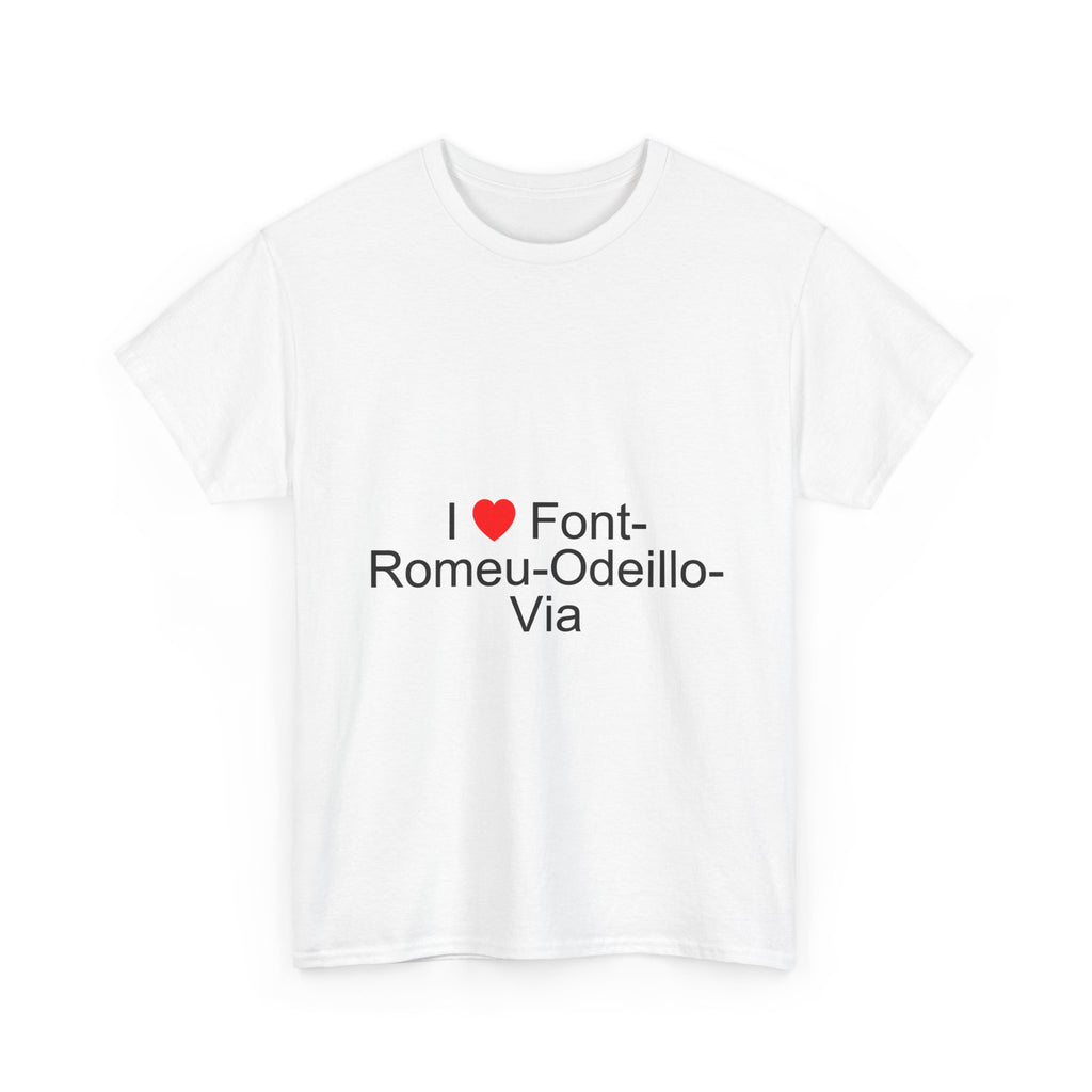T-shirt I love font-romeu-odeillo-via