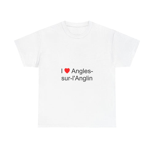 T-shirt I love angles-sur-l'anglin