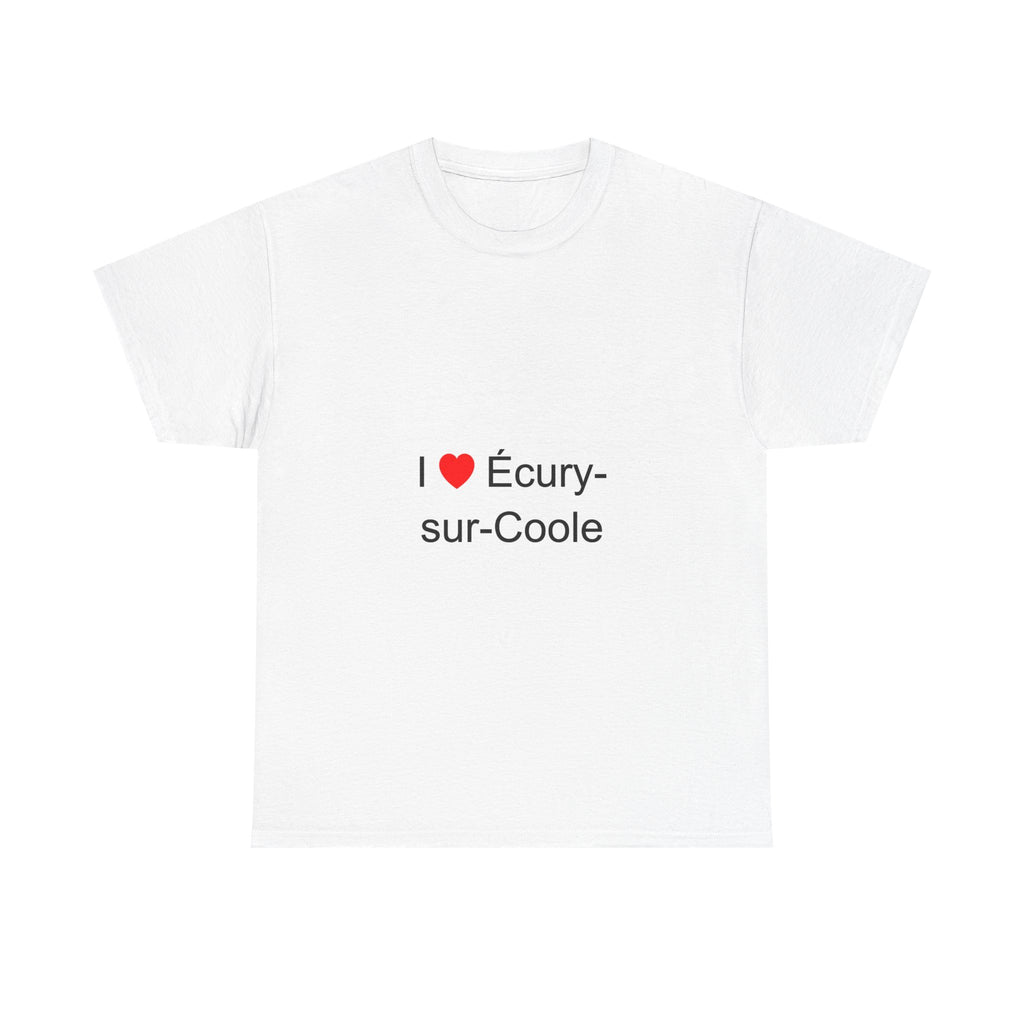 T-shirt I love écury-sur-coole