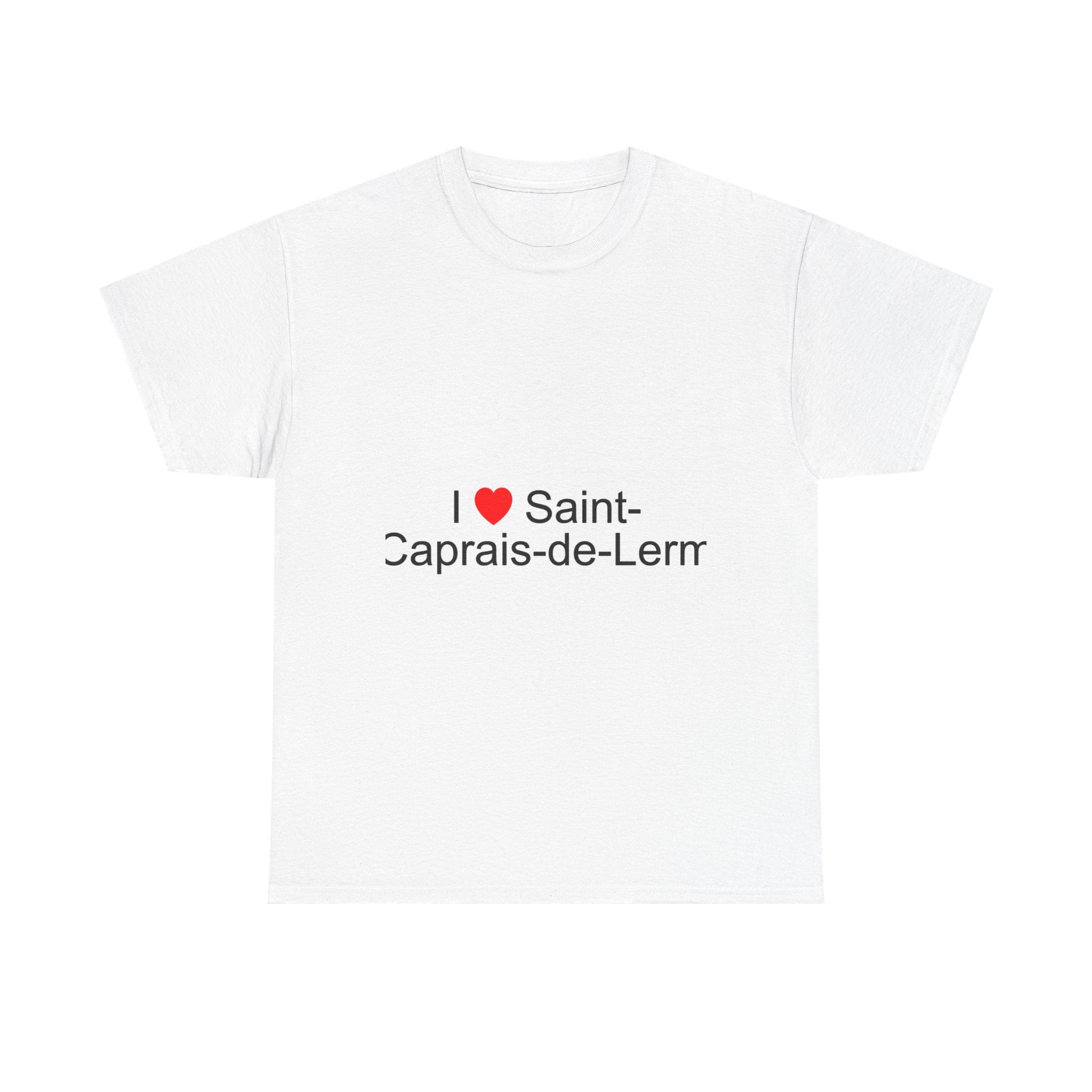 T-shirt I love saint-caprais-de-lerm