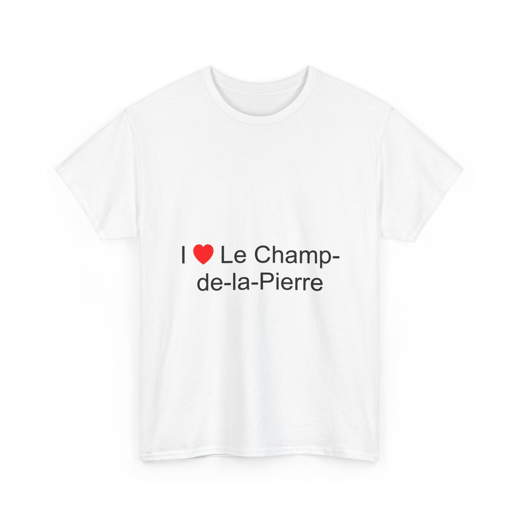 T-shirt I love le champ-de-la-pierre