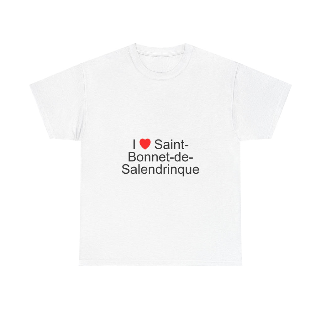 T-shirt I love saint-bonnet-de-salendrinque