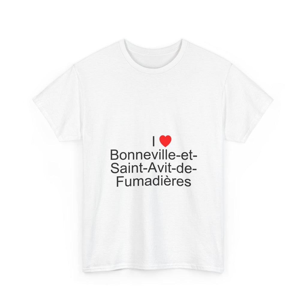 T-shirt I love bonneville-et-saint-avit-de-fumadières