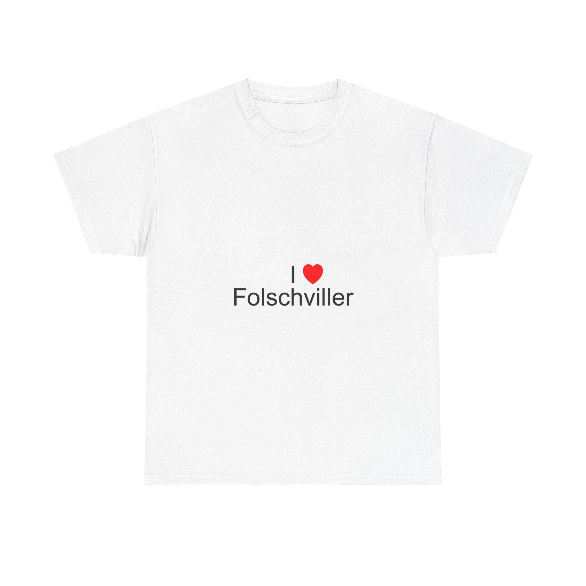 T-shirt I love folschviller
