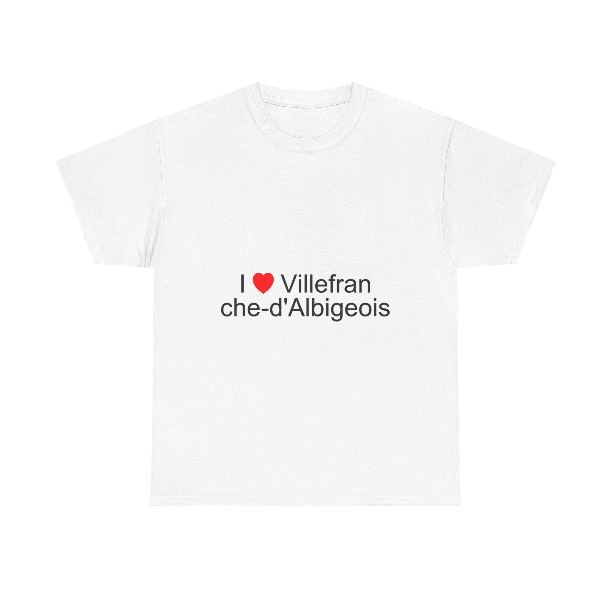 T-shirt I love villefranche-d'albigeois