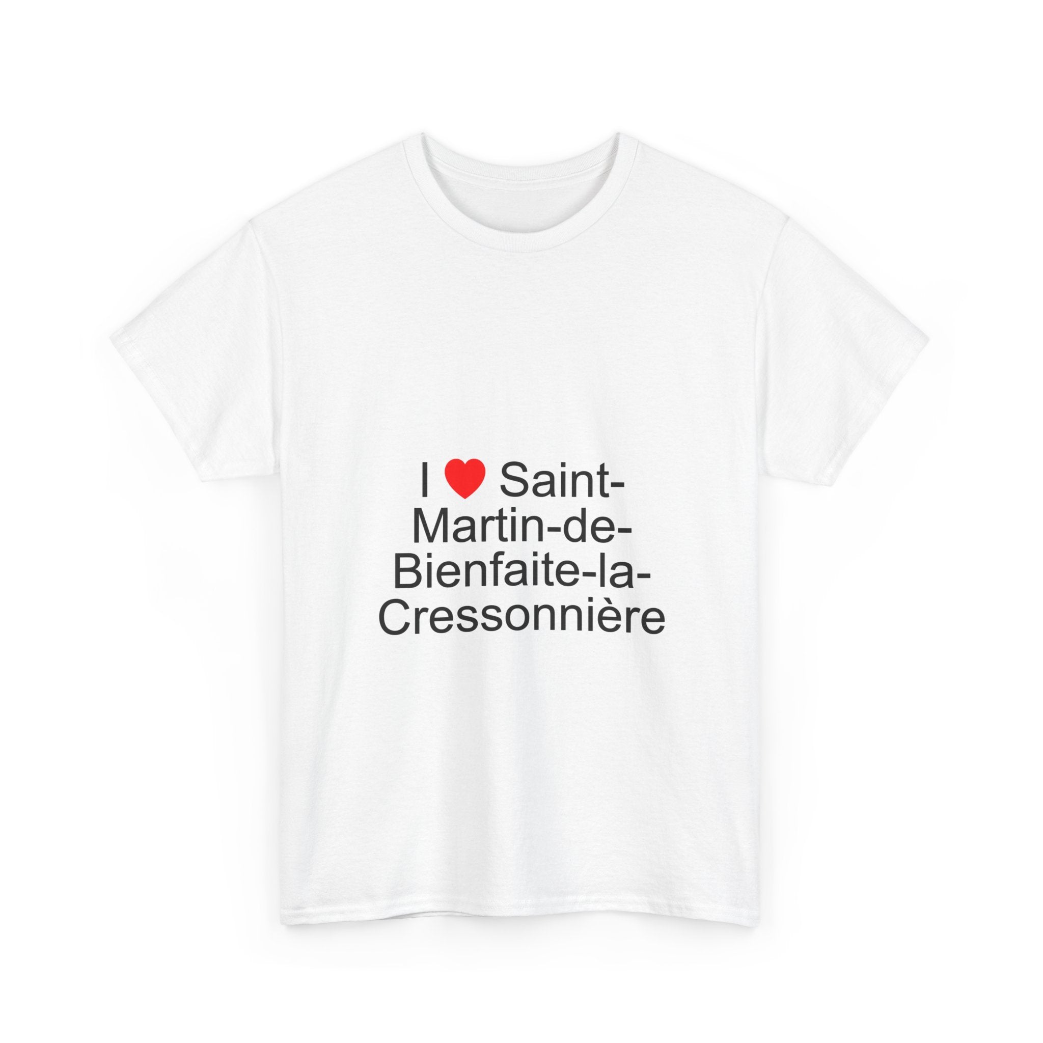 T-shirt I love saint-martin-de-bienfaite-la-cressonnière
